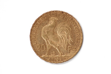 Pièce de 20 francs or française de 1902 