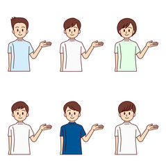 男性　医療　表情セット 3