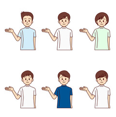 男性　医療　表情セット 4