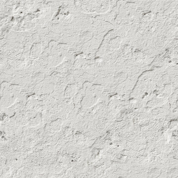 Seamless white painted concrete wall texture. 4K