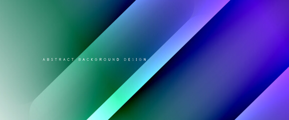 Fluid gradients with dynamic diagonal lines abstract background. Bright colors with dynamic light and shadow effects. Vector wallpaper or poster