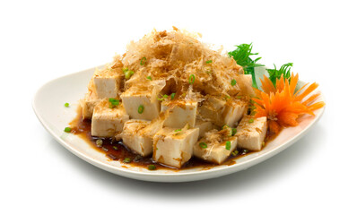 Hiyayakko Japanese chilled Tofu (Agedashi Tofu)