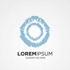 Blue Hole circle logo vector design