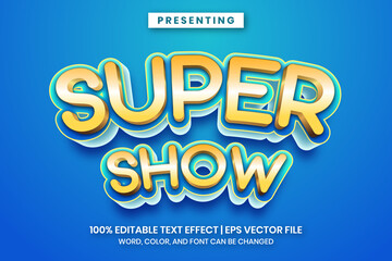 Super show title text effect