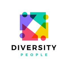 diversity people family logo vector icon illustration
