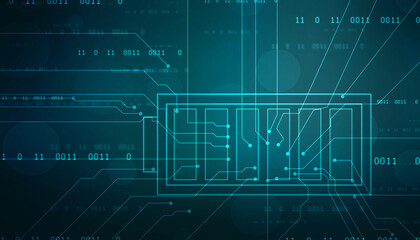 Battery Icon in digital background, battery supply Concept Background, Energy Efficiency Concept, Power and Energy background