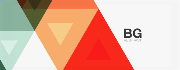 Mosaic triangle pattern abstract background for cover, banner, flyer and poster and other template