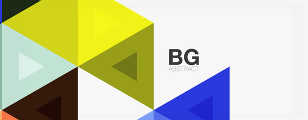 Mosaic triangle pattern abstract background for cover, banner, flyer and poster and other template