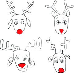 christmas reindeer set