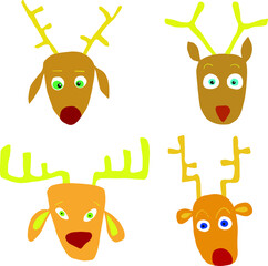 four deer for the new year