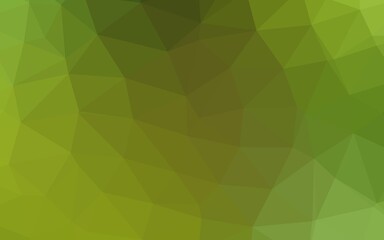 Obraz na płótnie Canvas Light Green, Yellow vector polygon abstract layout.