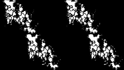 An abstract shape background in black and white