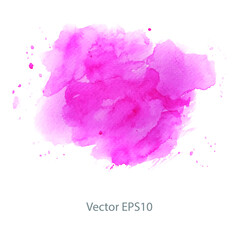 Pink watercolor background. vector background