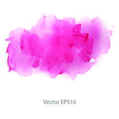 Pink watercolor background. vector background