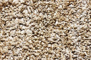 Stucco wall texture. Brown concrete surface background. Warm color plaster wall pattern. Artistic decorative technique.