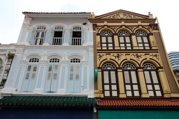 colonial buildings (houses ?) in singapore 