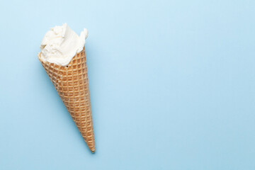 Homemade vanilla ice cream