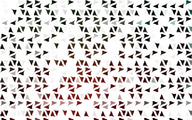 Light Green, Red vector background with triangles.