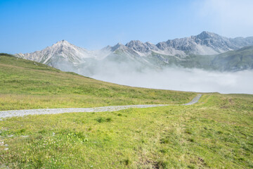 Fototapeta premium Alps in the fog