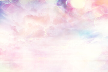 abstract pink colored background / blurred multicolored clouds, spring background