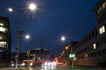 Fototapeta premium long exposure of a street