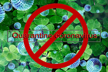 quarantine coronavirus background, abstract blurred theme coronavirus pandemic epidemic