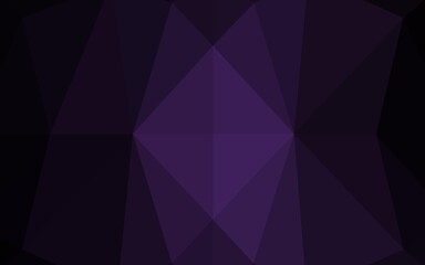 Dark Purple vector abstract mosaic pattern.
