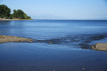 琵琶湖　今津の浜