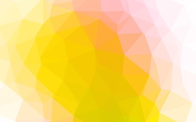 Light Pink, Yellow vector polygonal pattern.