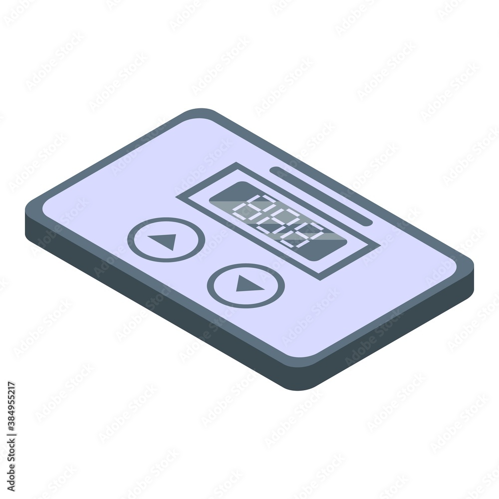 Aufkleber digital voltage regulator icon. isometric of digital voltage regulator vector icon for web design is