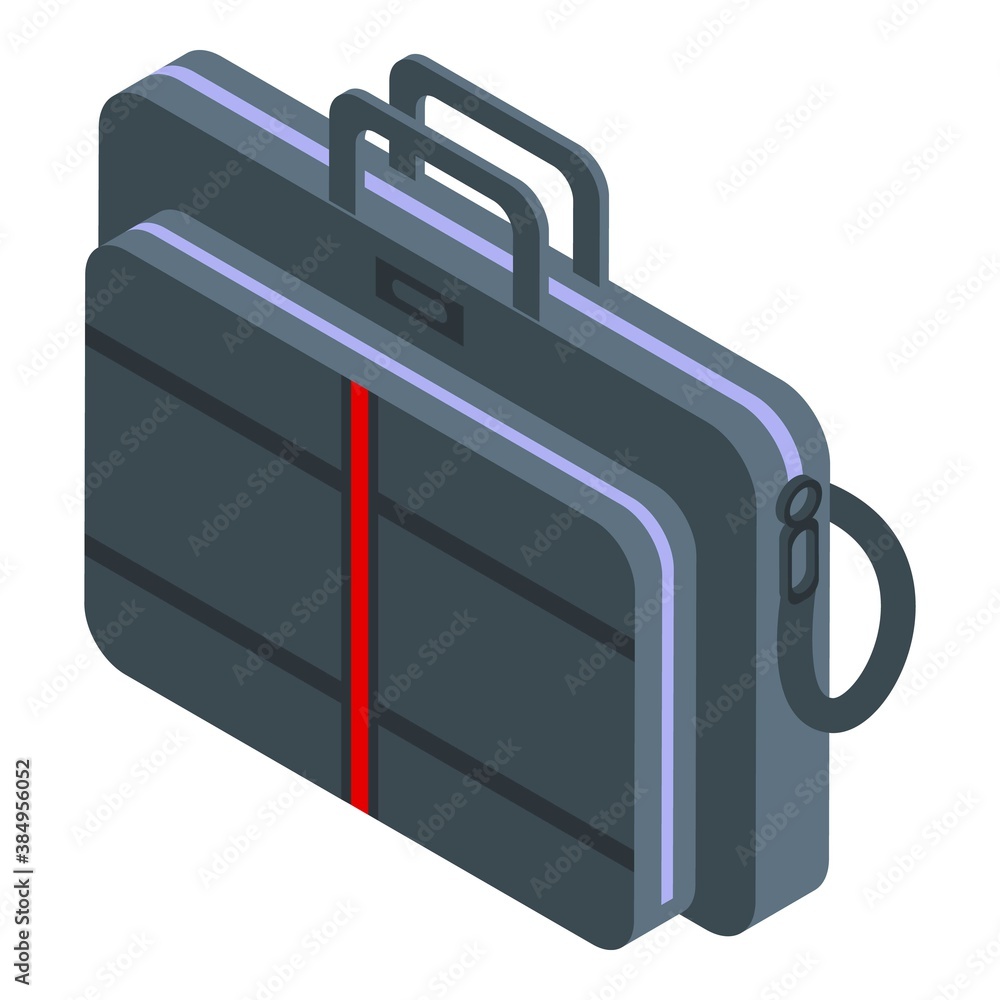 Aufkleber notebook bag icon. isometric of notebook bag vector icon for web design isolated on white background