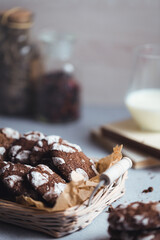 chocolate cookies on a plate