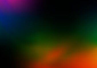 Dark Multicolor, Rainbow vector abstract blurred background.
