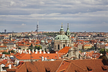 Fototapeta premium Panoramic view of Prague. Czech Republic