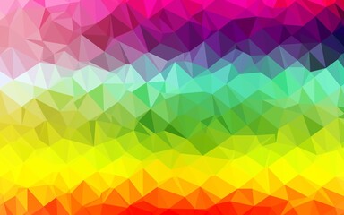 Light Multicolor, Rainbow vector polygon abstract layout.