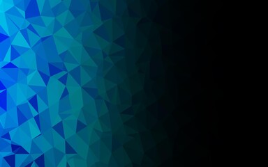 Obraz premium Light BLUE vector triangle mosaic cover.