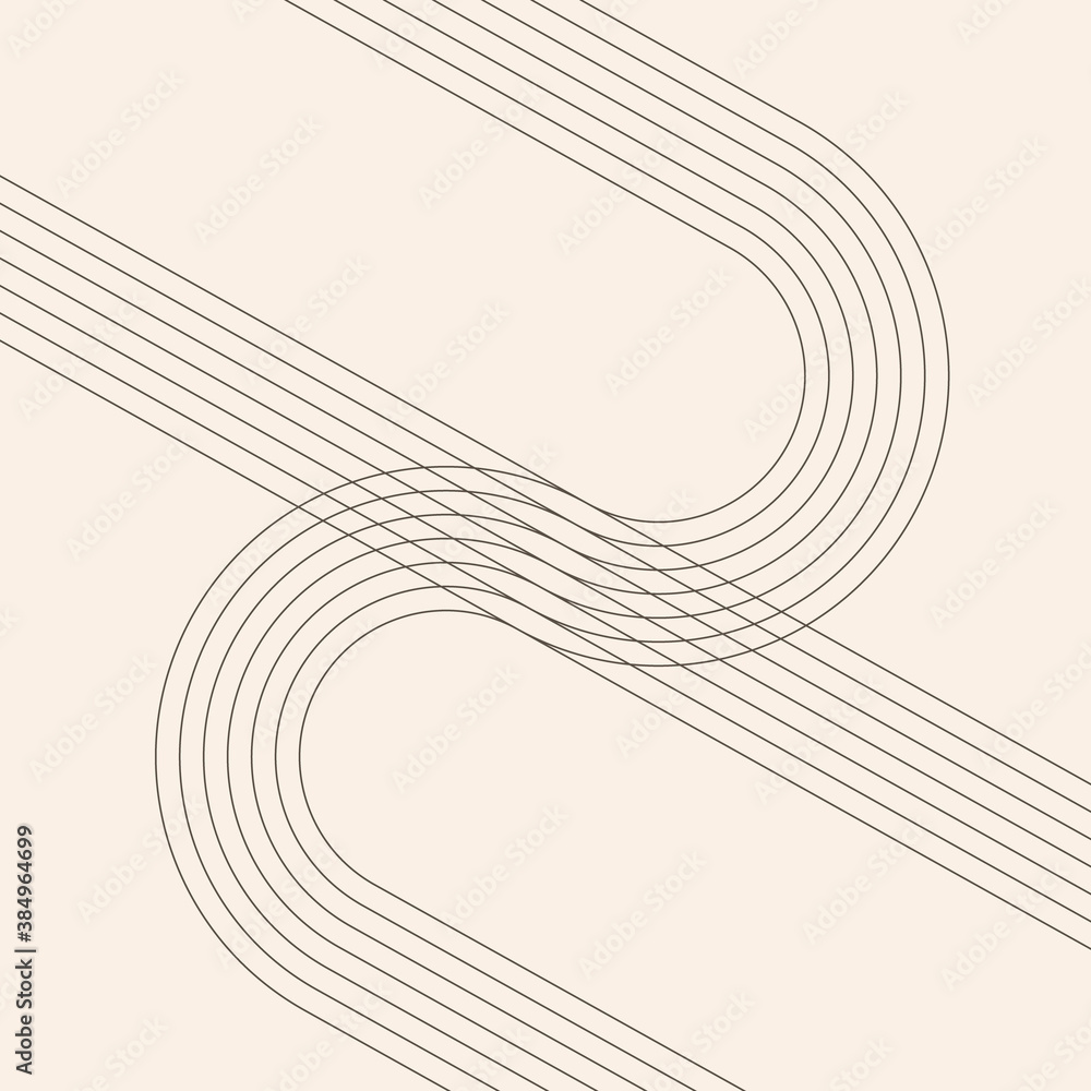 Poster abstract background with lines in old style