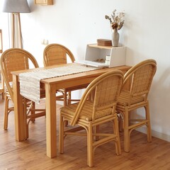 Cozy and artsy dining room accesories, wooden snack box for your vintage, boho, and scandinavian style