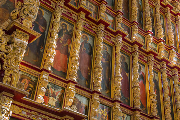 Icons in the Cathedral of the Ryazan Kremlin - Russia