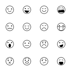 Face icons, Feedback in form of emotions. Rank, level of satisfaction rating. User experience. Review of consumer.. Vector Isolated illustration