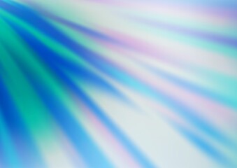 Light BLUE vector blurred bright pattern.