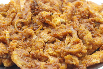 A picture of chlli potato with selective focus