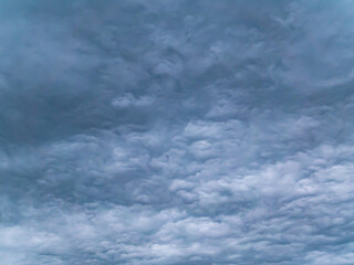 Cloudy landscape of stormy sky before rain. Weather. Non-flying weather. Hurricane. Thunderclouds....