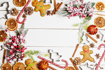 Christmas food frame