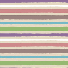 Striped seamless pattern with horizontal brushed lines in retro style