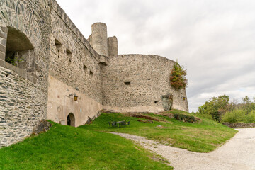Fototapeta na wymiar old castle in the village