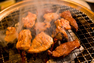七輪の焼き肉