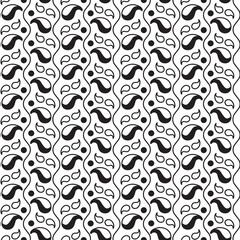 Floral exotic seamless pattern with heliconia wagneriana flowers. Black and white