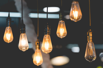 Retro Edison light bulb decor