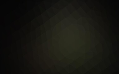 Obraz premium Dark Black vector polygonal background.